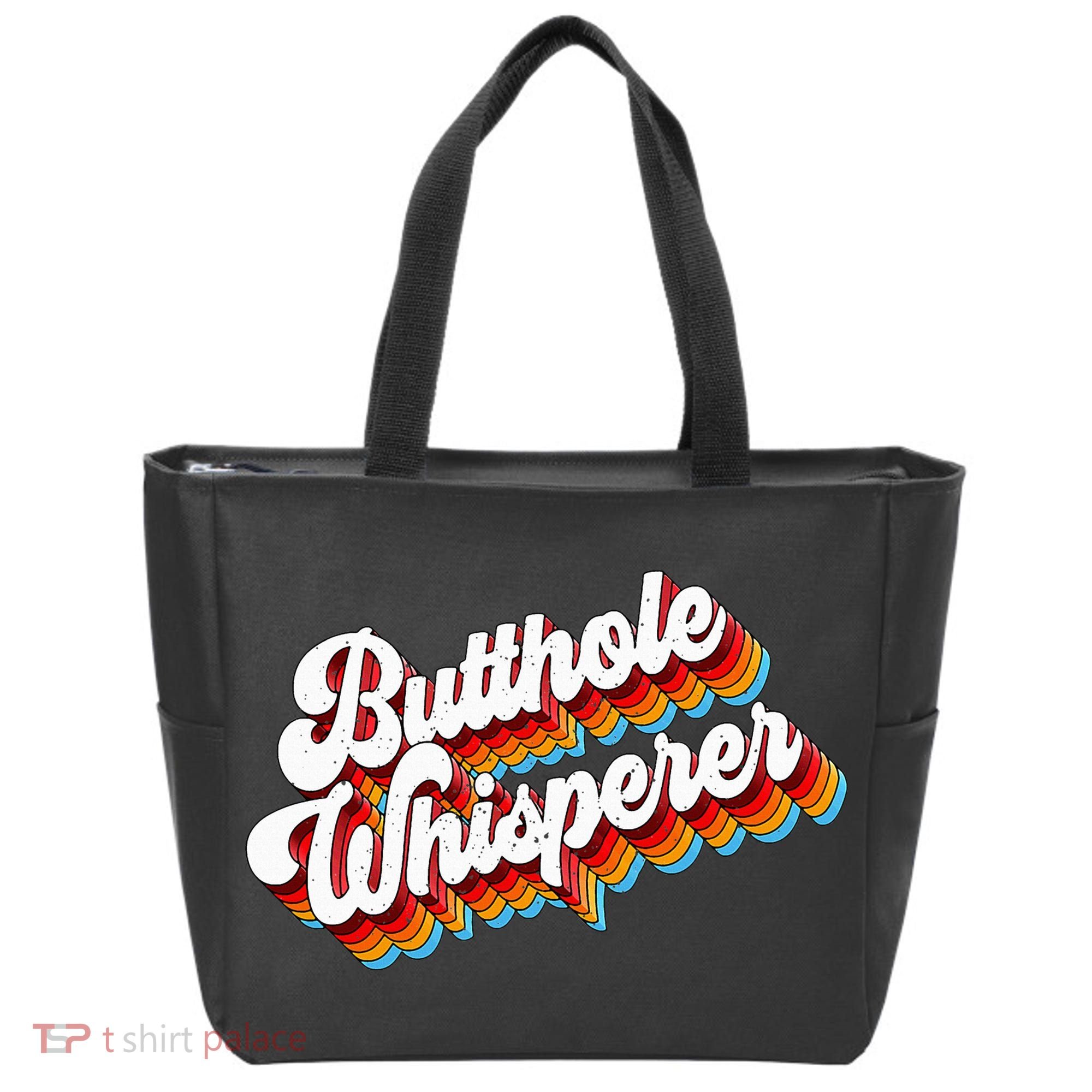 Butthole Whisperer Sarcastic Jokes Retro Tote Bag