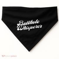 Butthole Whisperer Sarcastic Jokes Retro Funny USA-Made Doggie Bandana thumb 0