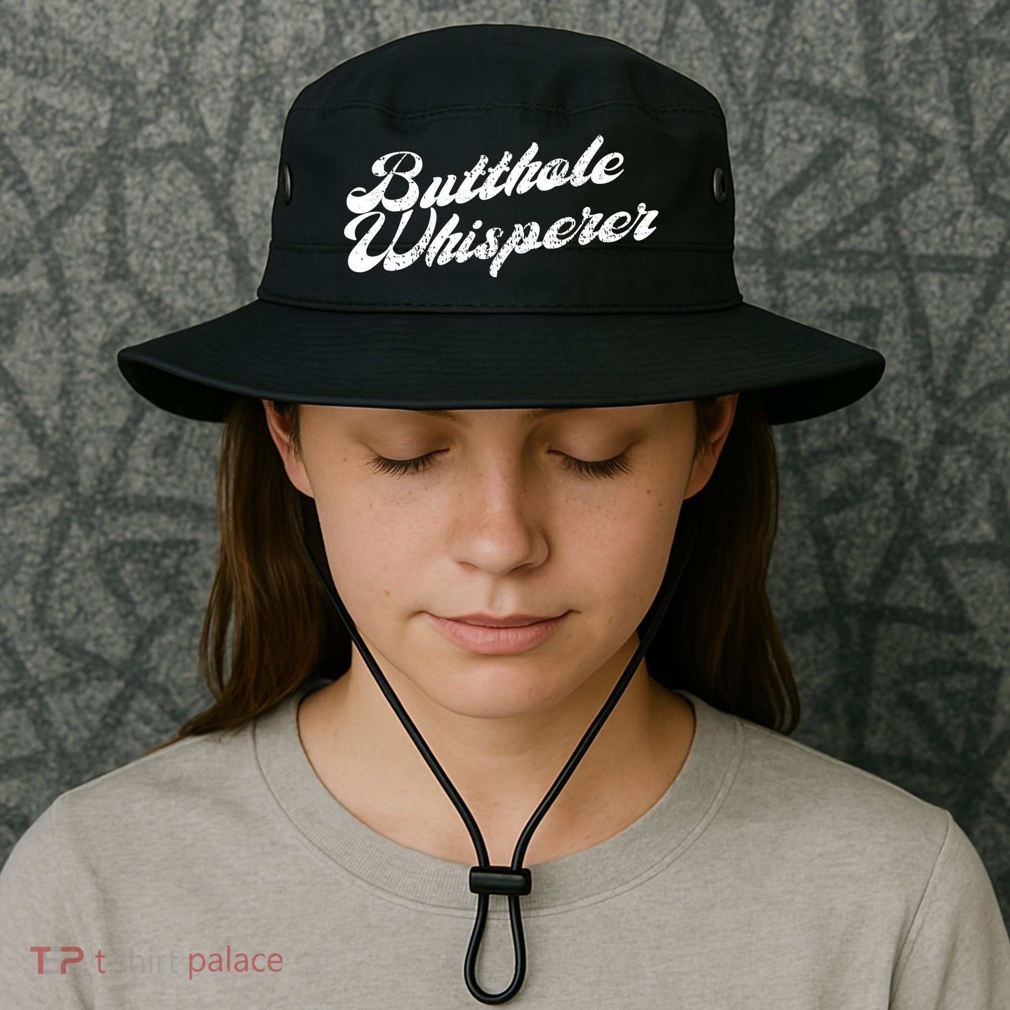 Butthole Whisperer Sarcastic Jokes Retro Funny Bucket Hat