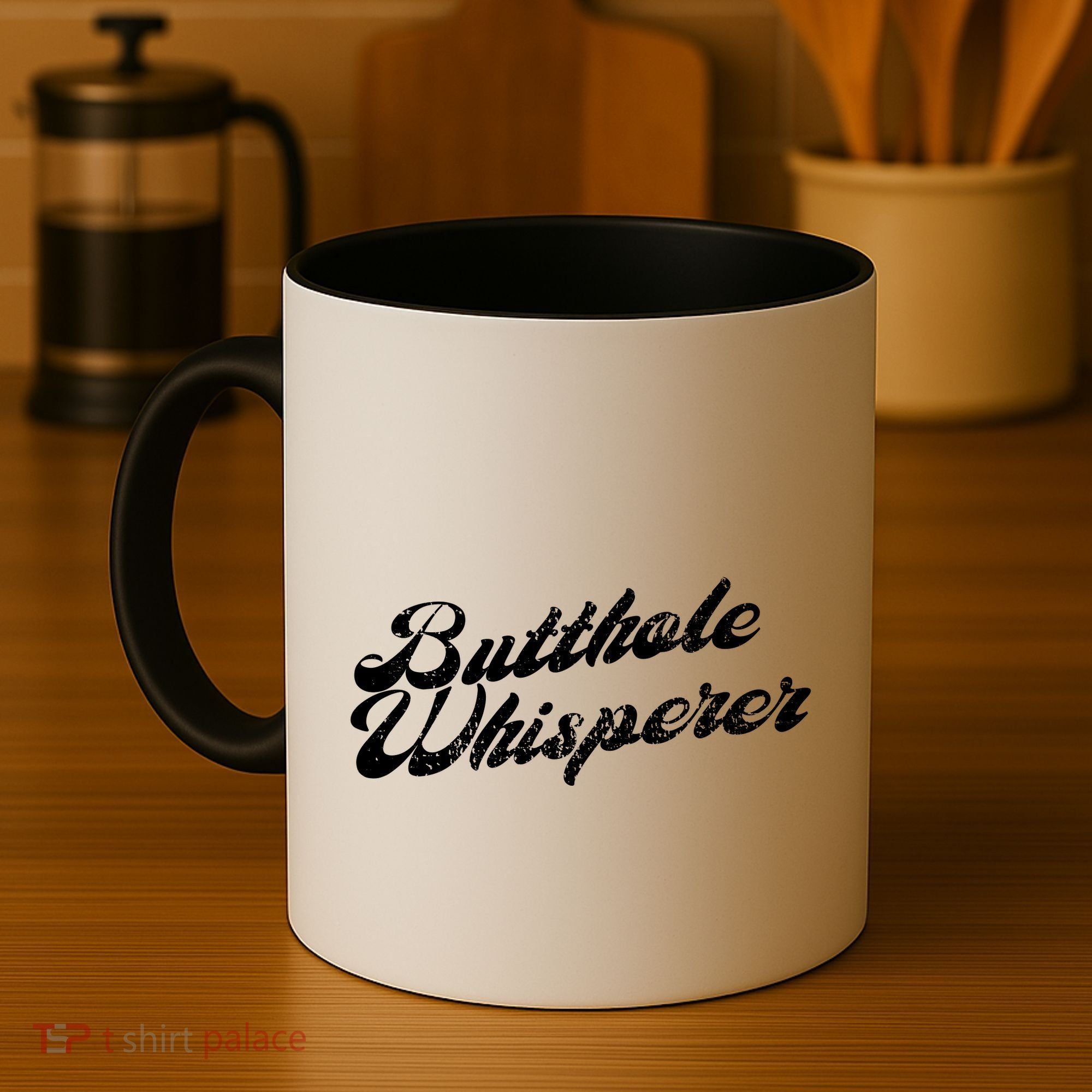 Butthole Whisperer Sarcastic Jokes Retro Funny Coffee Mug
