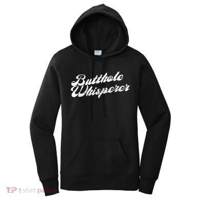 Butthole Whisperer Sarcastic Jokes Retro Funny Women's Hoodie