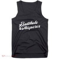 Butthole Whisperer Sarcastic Jokes Retro Funny Tank Top thumb 0