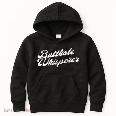 Butthole Whisperer Sarcastic Jokes Retro Funny Kids Hoodie