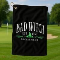 Bad Witch Social Club Golf Towel thumb 1