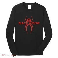Black Widow Spider Gift Long Sleeve Shirt thumb 0
