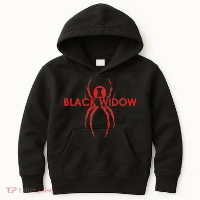 Black Widow Spider Gift Kids Hoodie