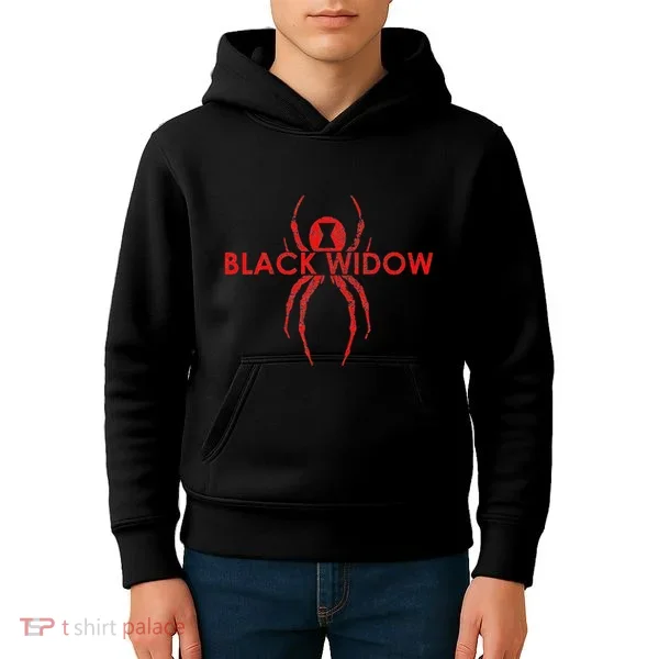 Black Widow Spider Gift Kids Hoodie