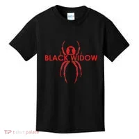 Black Widow Spider Gift Kids T-Shirt thumb 0