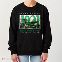 Black Wall Street 1921 Greenwood Tulsa Oklahoma History Women's Sweatshirt thumb 0