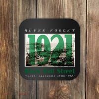 Black Wall Street 1921 Greenwood Tulsa Oklahoma History Coaster thumb 0