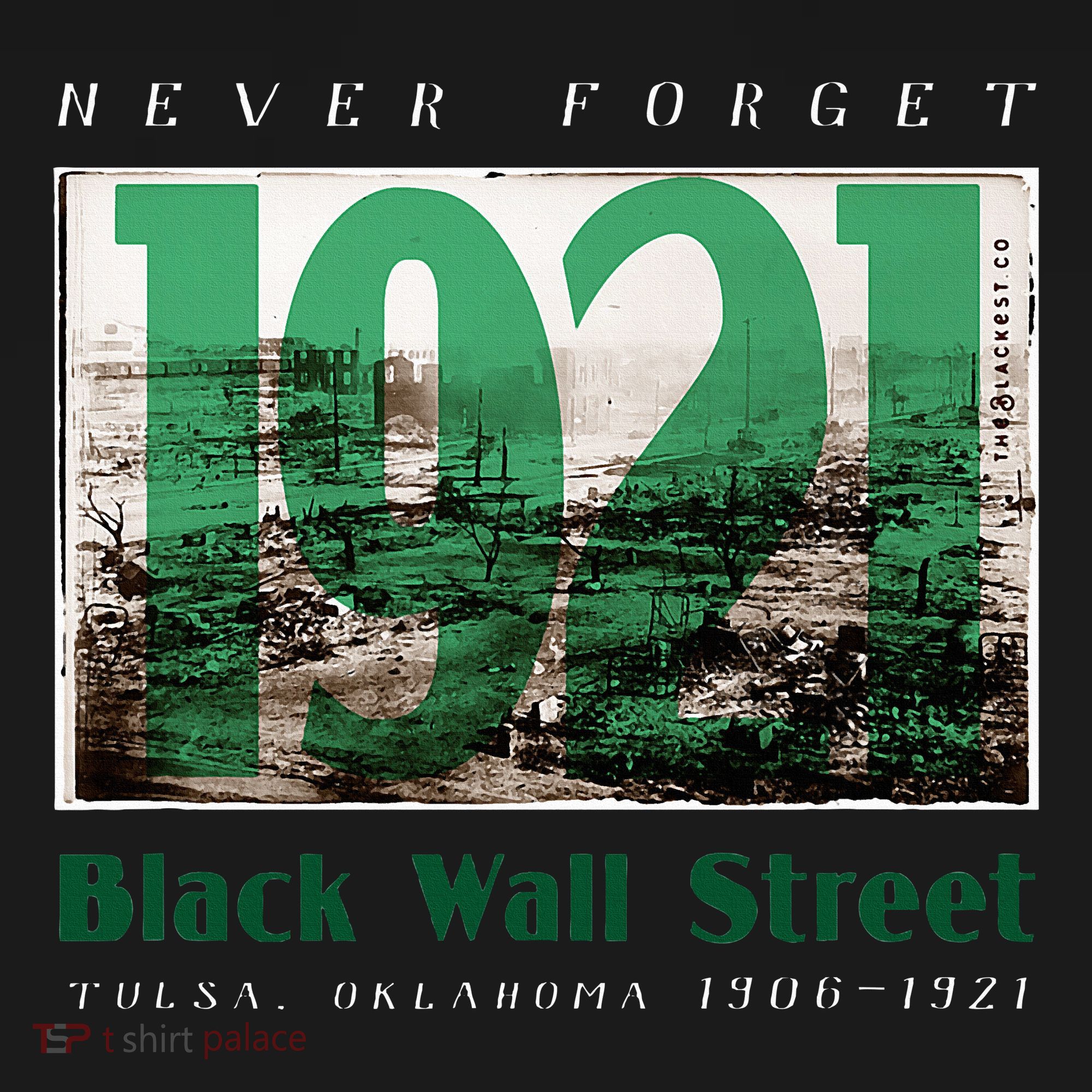 Black Wall Street 1921 Greenwood Tulsa Oklahoma History Mousepad