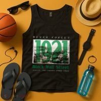 Black Wall Street 1921 Greenwood Tulsa Oklahoma History Tank Top thumb 4