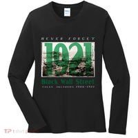 Black Wall Street 1921 Greenwood Tulsa Oklahoma History Women's Long Sleeve Shirt thumb 0