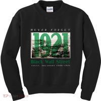 Black Wall Street 1921 Greenwood Tulsa Oklahoma History Kids Sweatshirt thumb 0