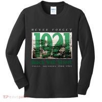 Black Wall Street 1921 Greenwood Tulsa Oklahoma History Kids Long Sleeve Shirt thumb 0