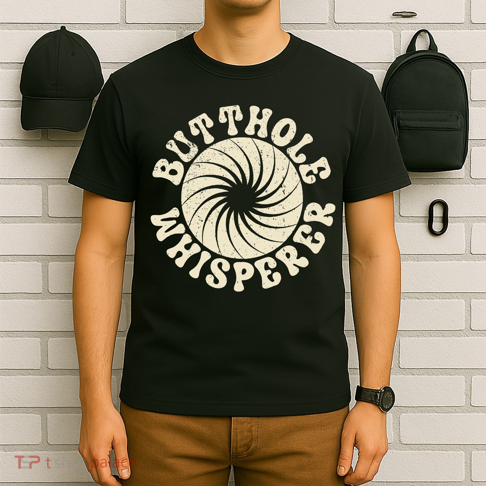 Butthole Whisperer Sarcastic Funny Retro Vintage T-Shirt
