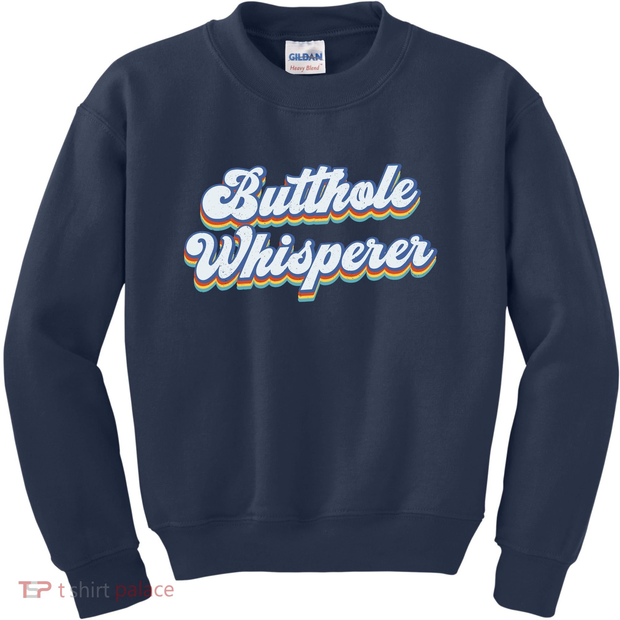 Butthole Whisperer Sarcastic Jokes Retro Funny Sarcastic Kids Sweatshirt
