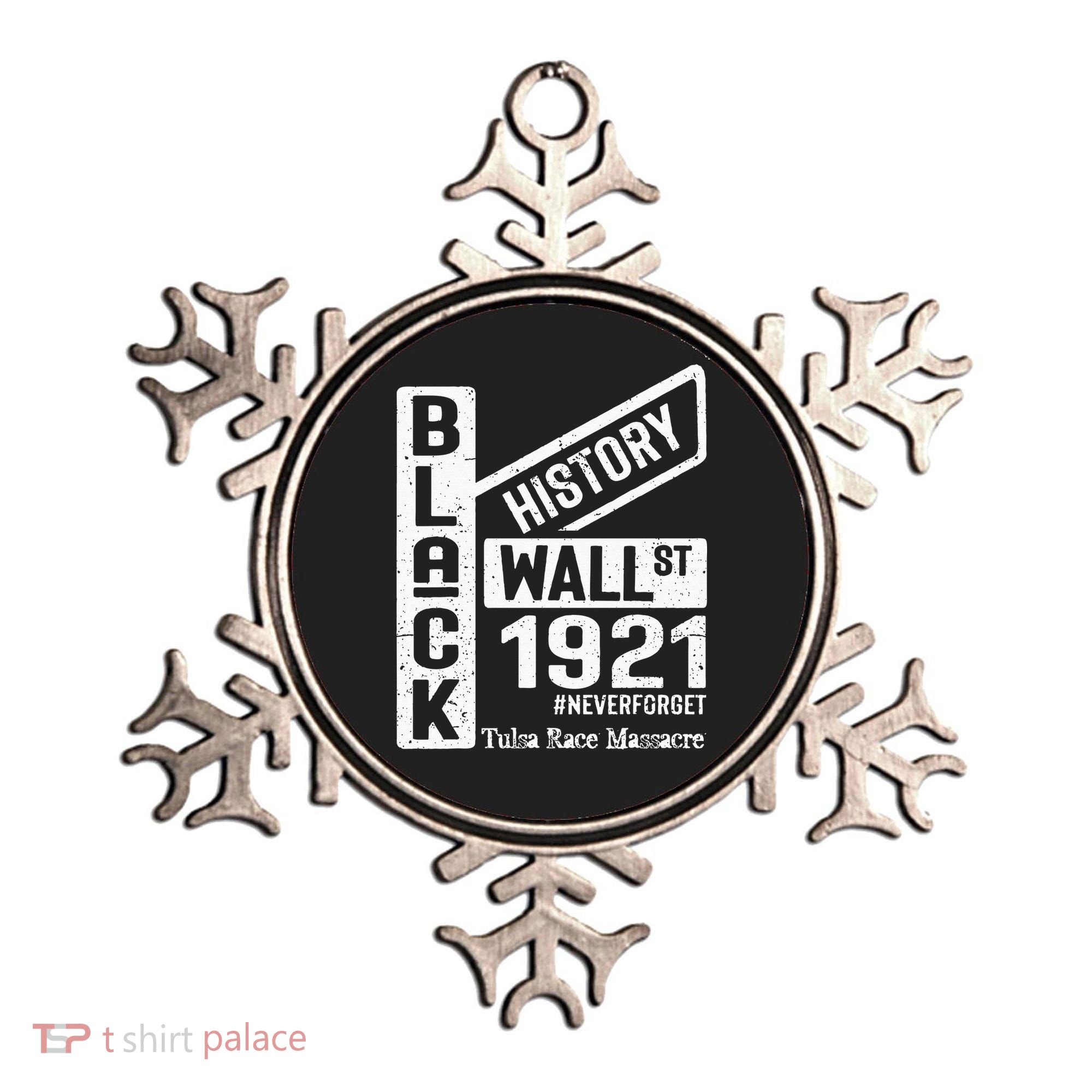 Black Wall Street Black Wealth Tulsa 1921 Race Massacre Ornament
