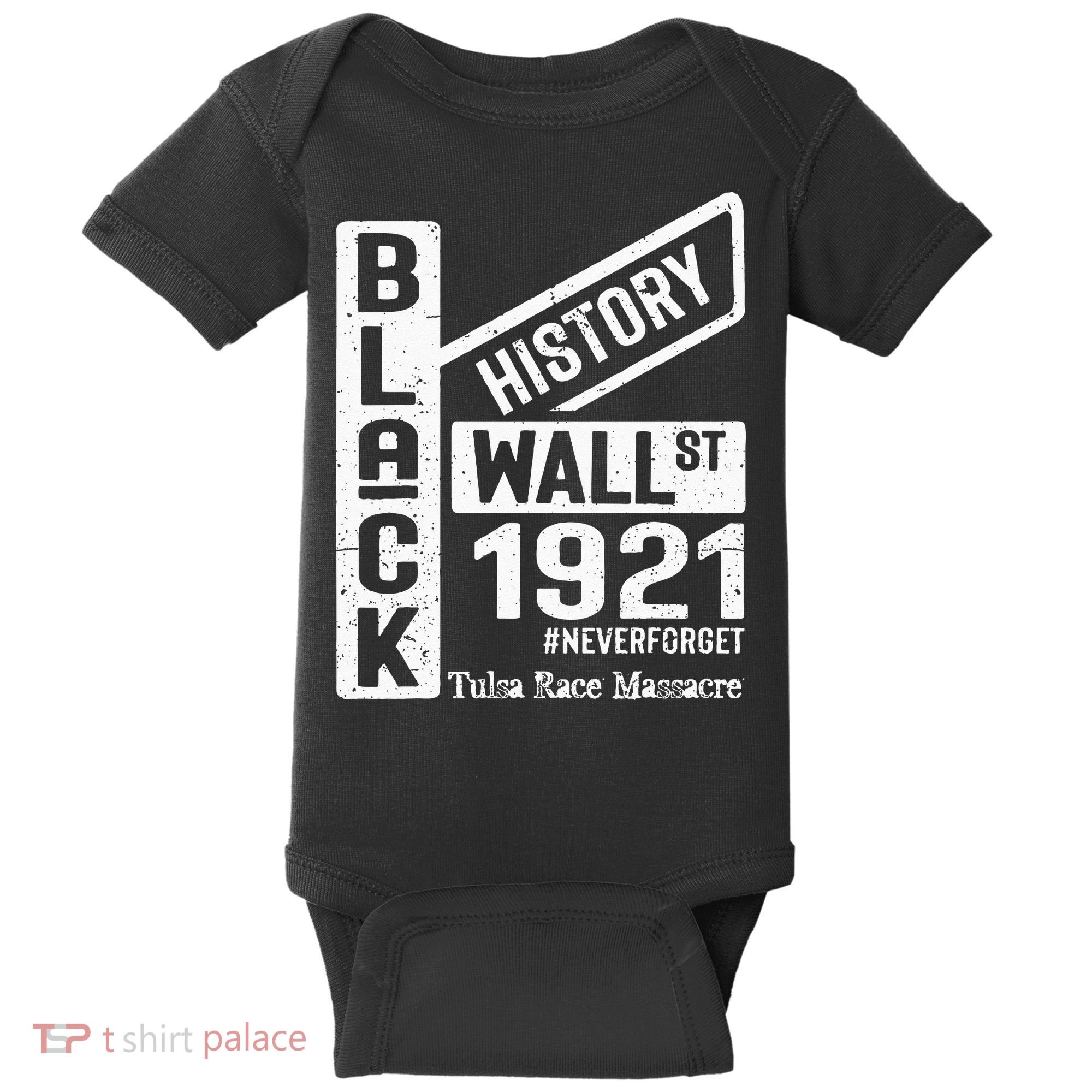Black Wall Street Black Wealth Tulsa 1921 Race Massacre Baby Bodysuit
