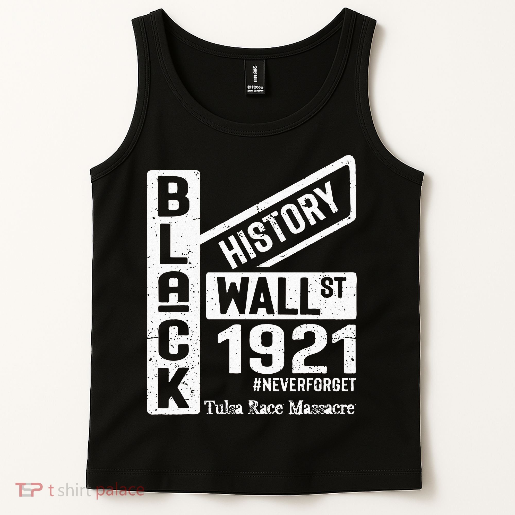 Black Wall Street Black Wealth Tulsa 1921 Race Massacre Tank Top