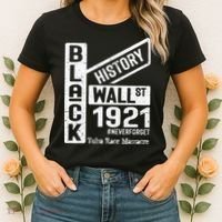 Black Wall Street Black Wealth Tulsa 1921 Race Massacre Women's T-Shirt thumb 2