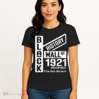 Black Wall Street Black Wealth Tulsa 1921 Race Massacre Women's T-Shirt thumb 4