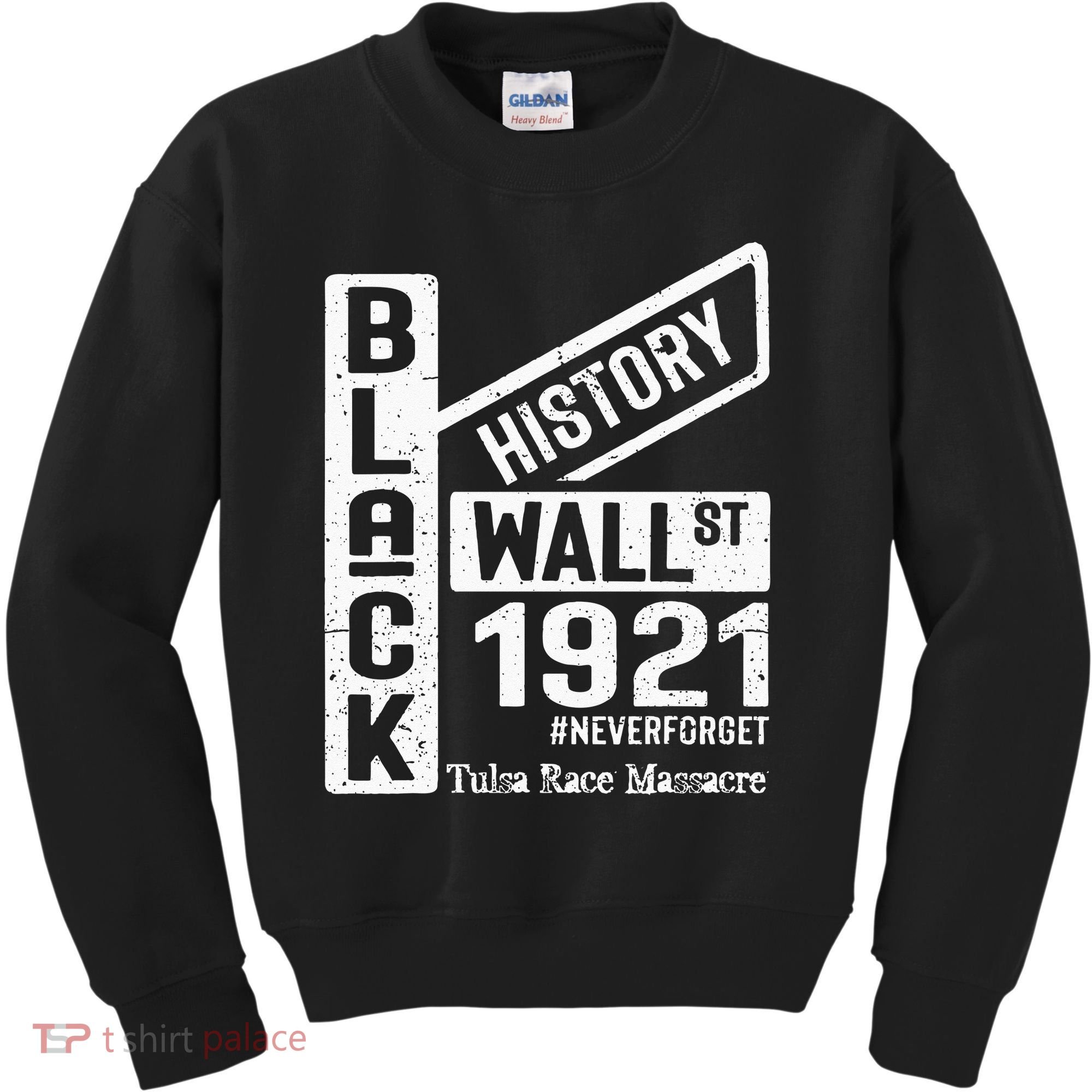 Black Wall Street Black Wealth Tulsa 1921 Race Massacre Kids Sweatshirt