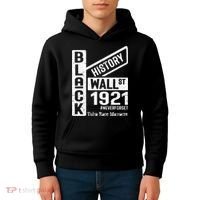 Black Wall Street Black Wealth Tulsa 1921 Race Massacre Kids Hoodie thumb 4