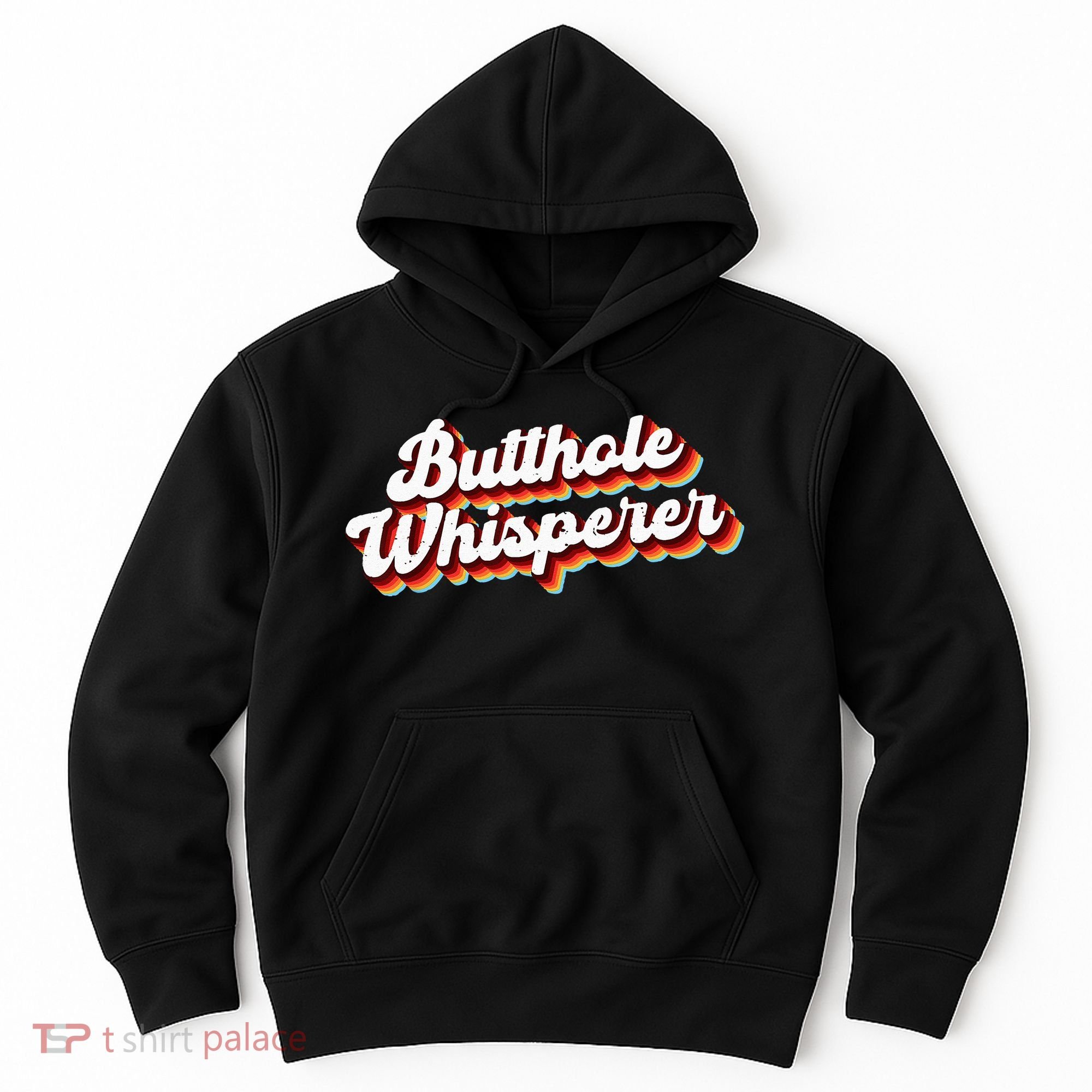 Butthole Whisperer Sarcastic Jokes Retro Funny Gift Hoodie