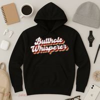 Butthole Whisperer Sarcastic Jokes Retro Funny Gift Hoodie thumb 3