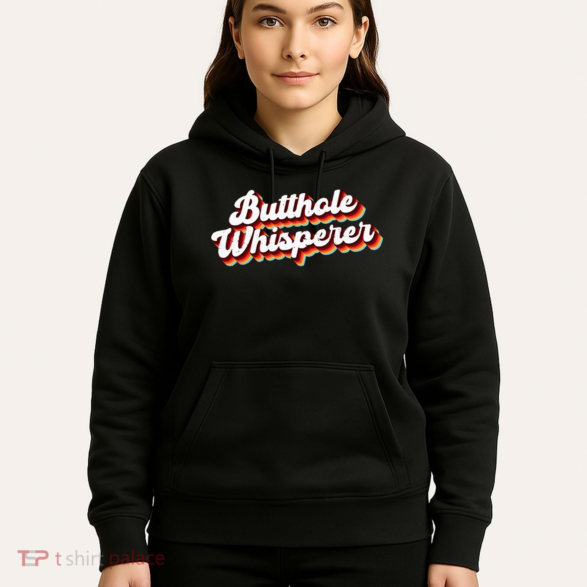 Butthole Whisperer Sarcastic Jokes Retro Funny Gift Hoodie