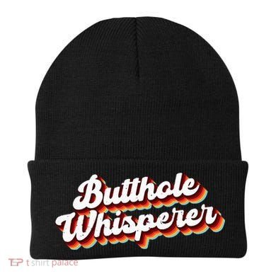 Butthole Whisperer Sarcastic Jokes Retro Funny Gift Beanie
