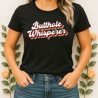 Butthole Whisperer Sarcastic Jokes Retro Funny Gift Women's T-Shirt thumb 2