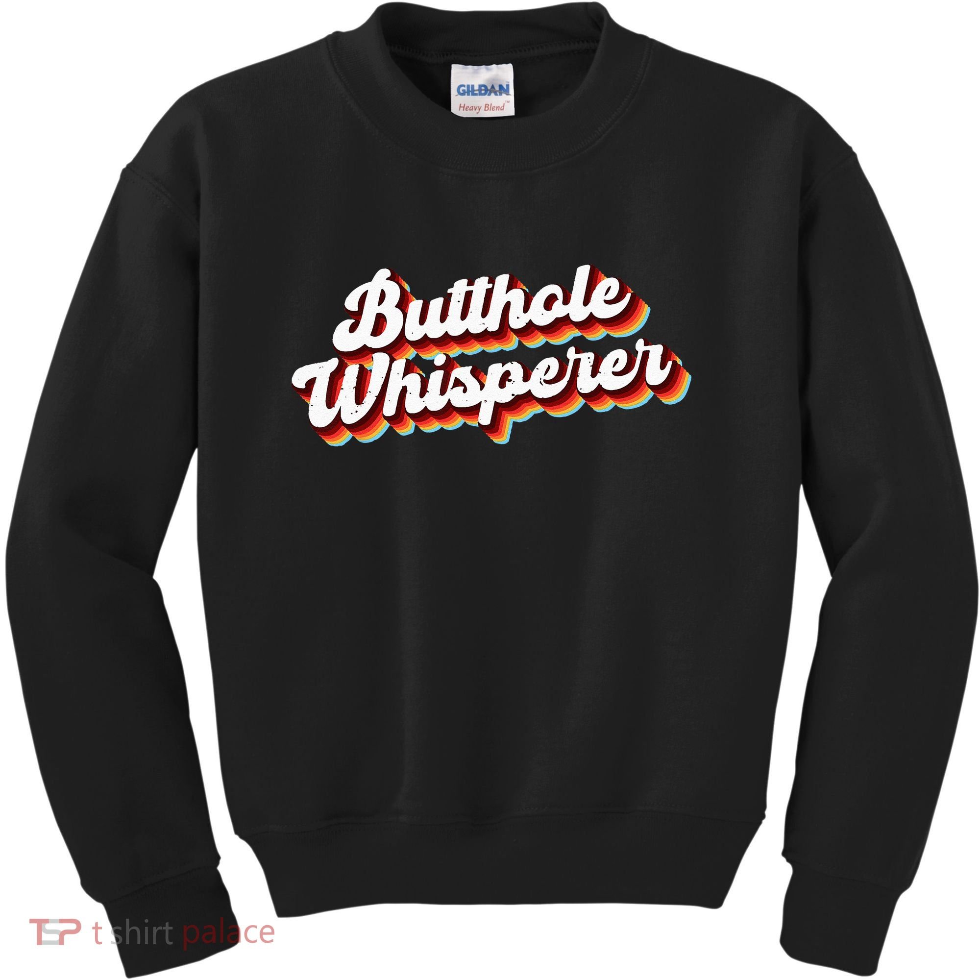 Butthole Whisperer Sarcastic Jokes Retro Funny Gift Kids Sweatshirt