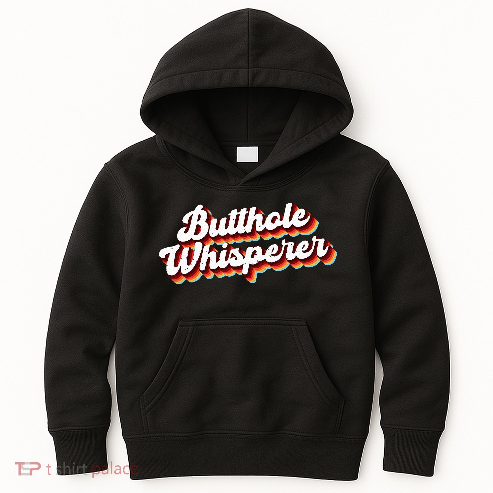 Butthole Whisperer Sarcastic Jokes Retro Funny Gift Kids Hoodie