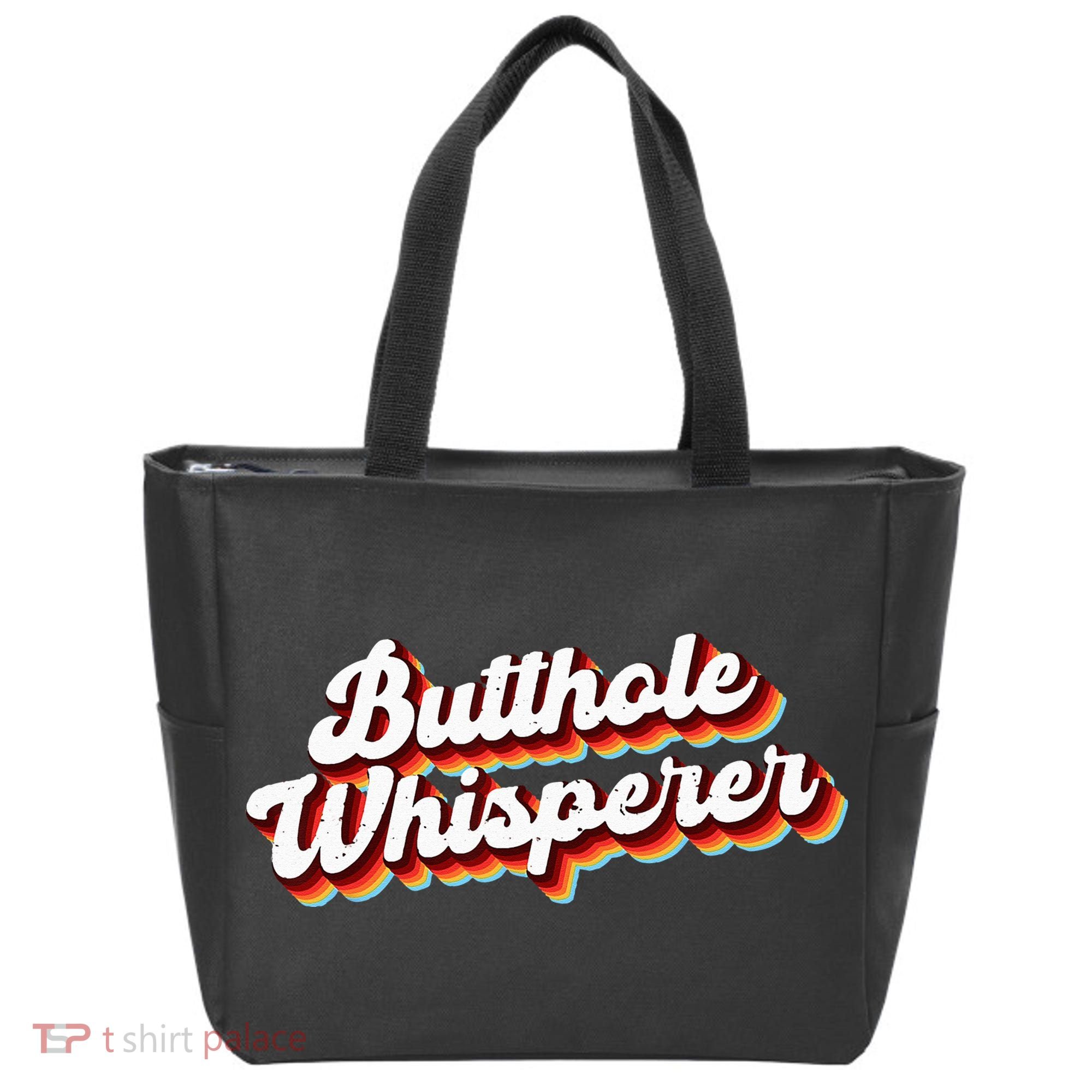 Butthole Whisperer Sarcastic Jokes Retro Funny Gift Tote Bag