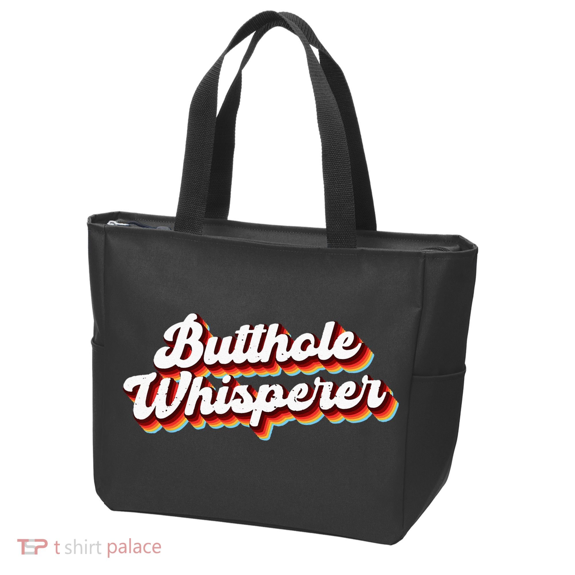 Butthole Whisperer Sarcastic Jokes Retro Funny Gift Tote Bag