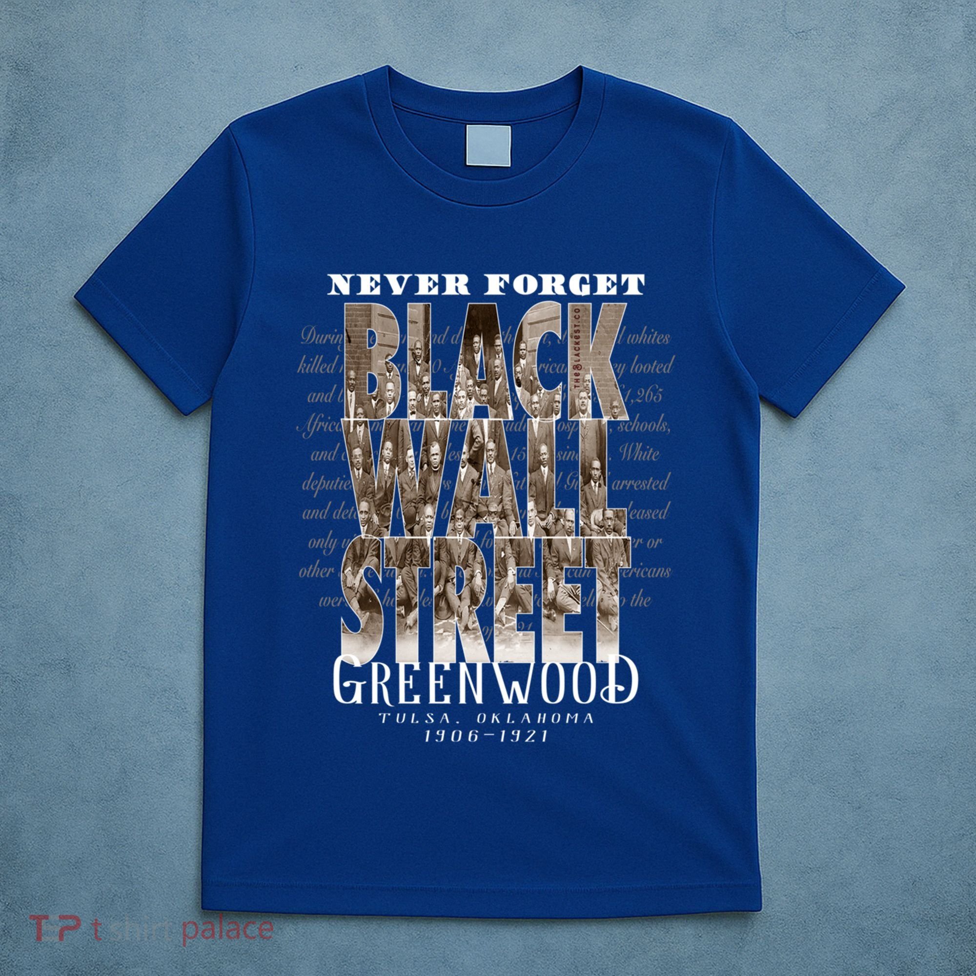Black Wall Street Tonal Vintage Tulsa Oklahoma Black History Gift T-Shirt