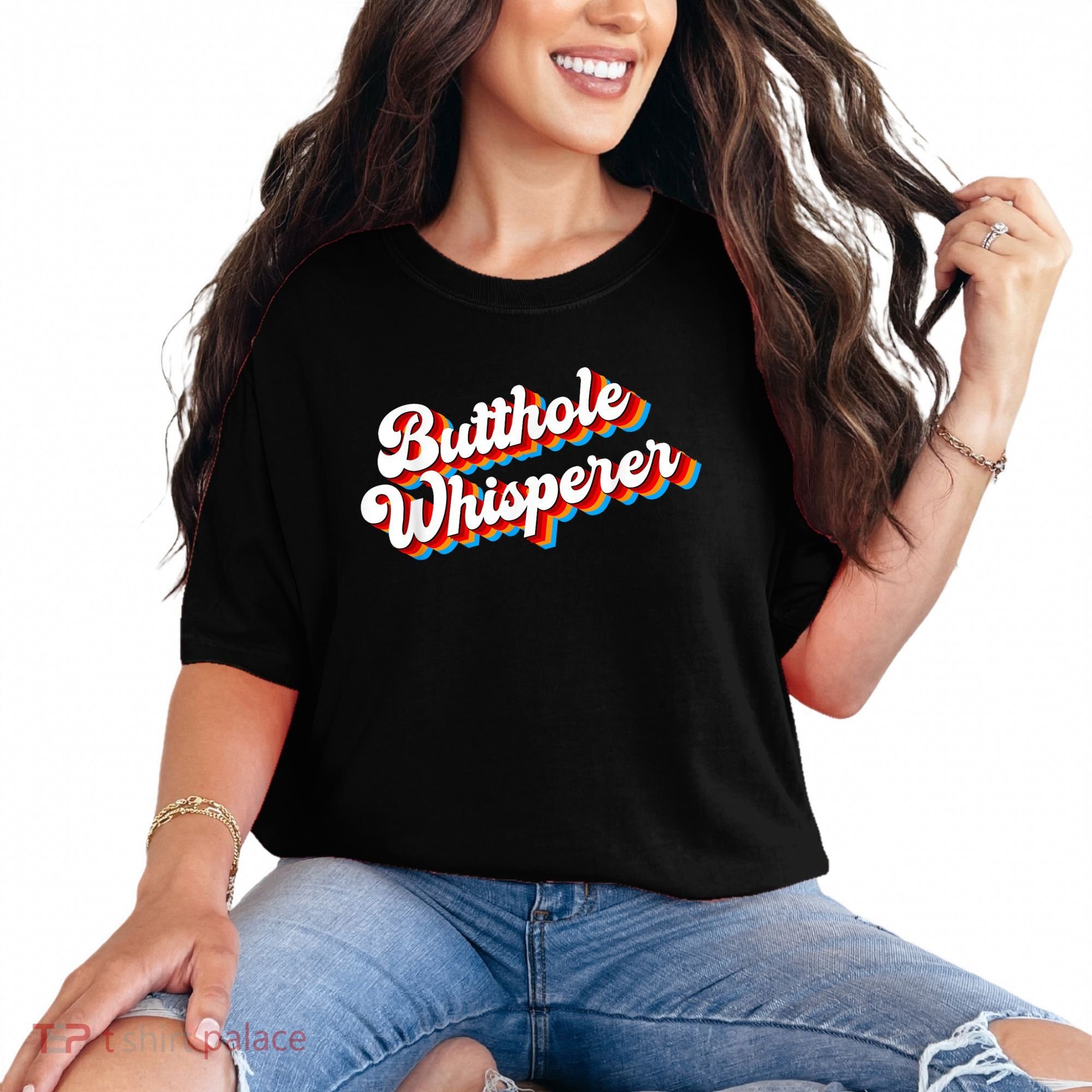 Butthole Whisperer Sarcastic Jokes Retro Funny Comfort Colors T-Shirt