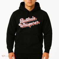 Butthole Whisperer Sarcastic Jokes Retro Funny Hoodie thumb 2