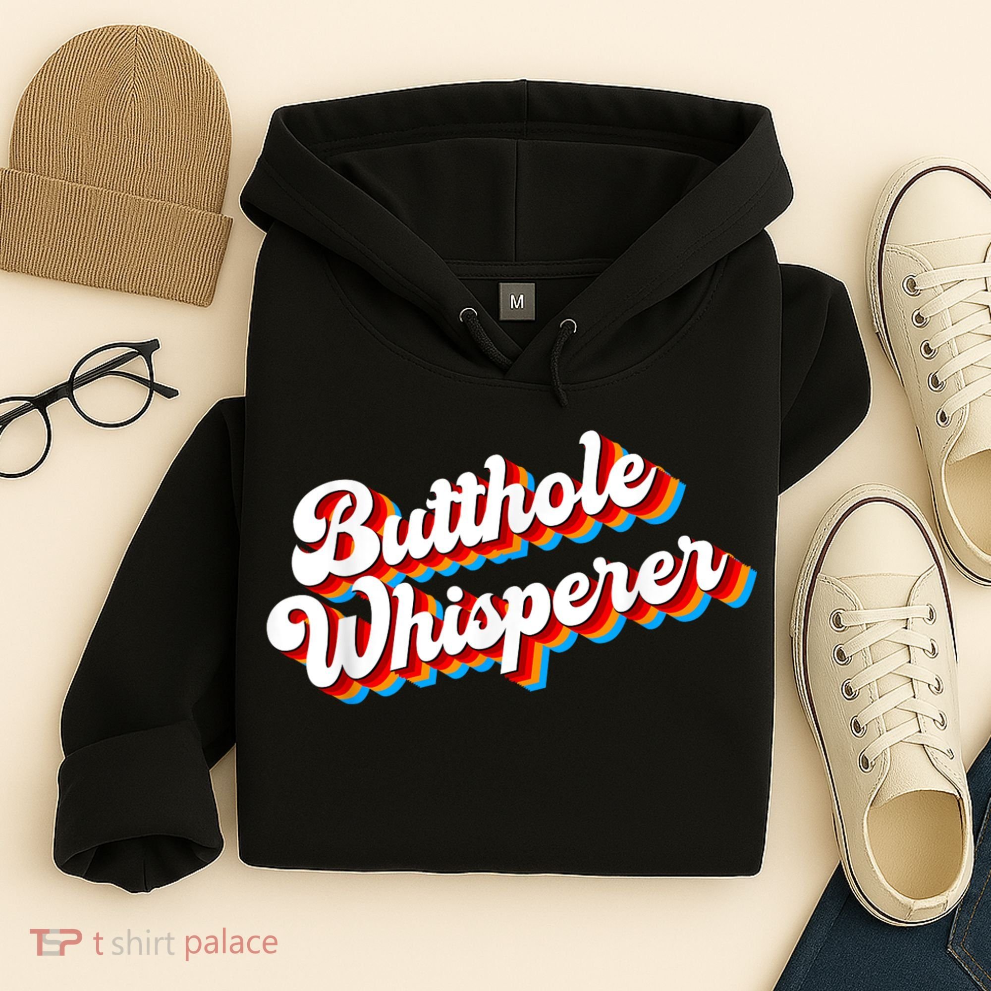 Butthole Whisperer Sarcastic Jokes Retro Funny Hoodie