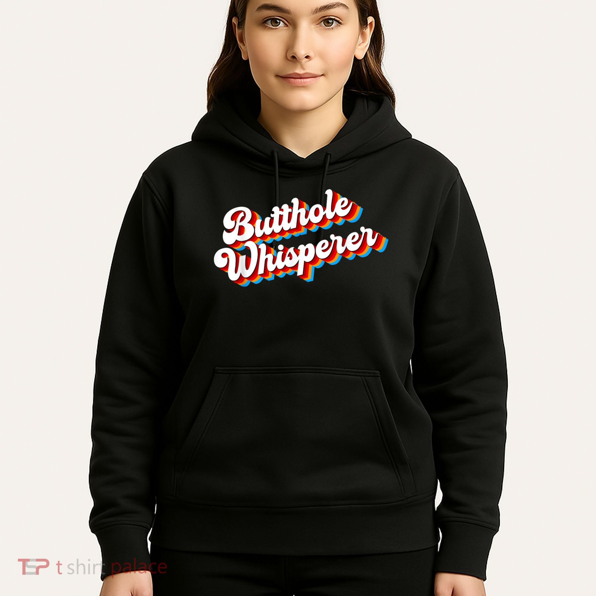Butthole Whisperer Sarcastic Jokes Retro Funny Hoodie