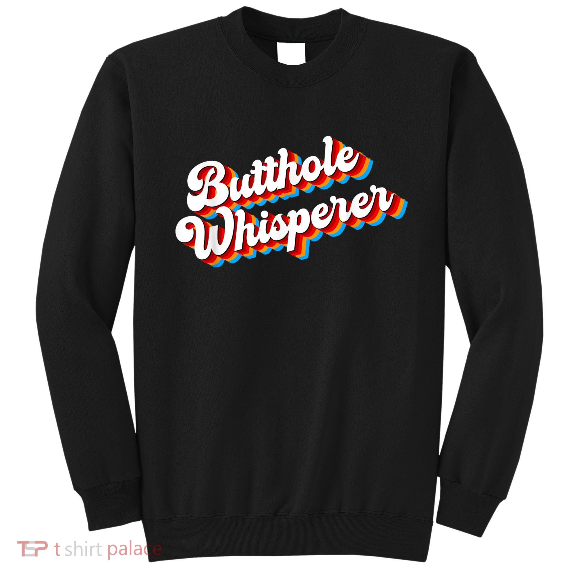 Butthole Whisperer Sarcastic Jokes Retro Funny Sweatshirt