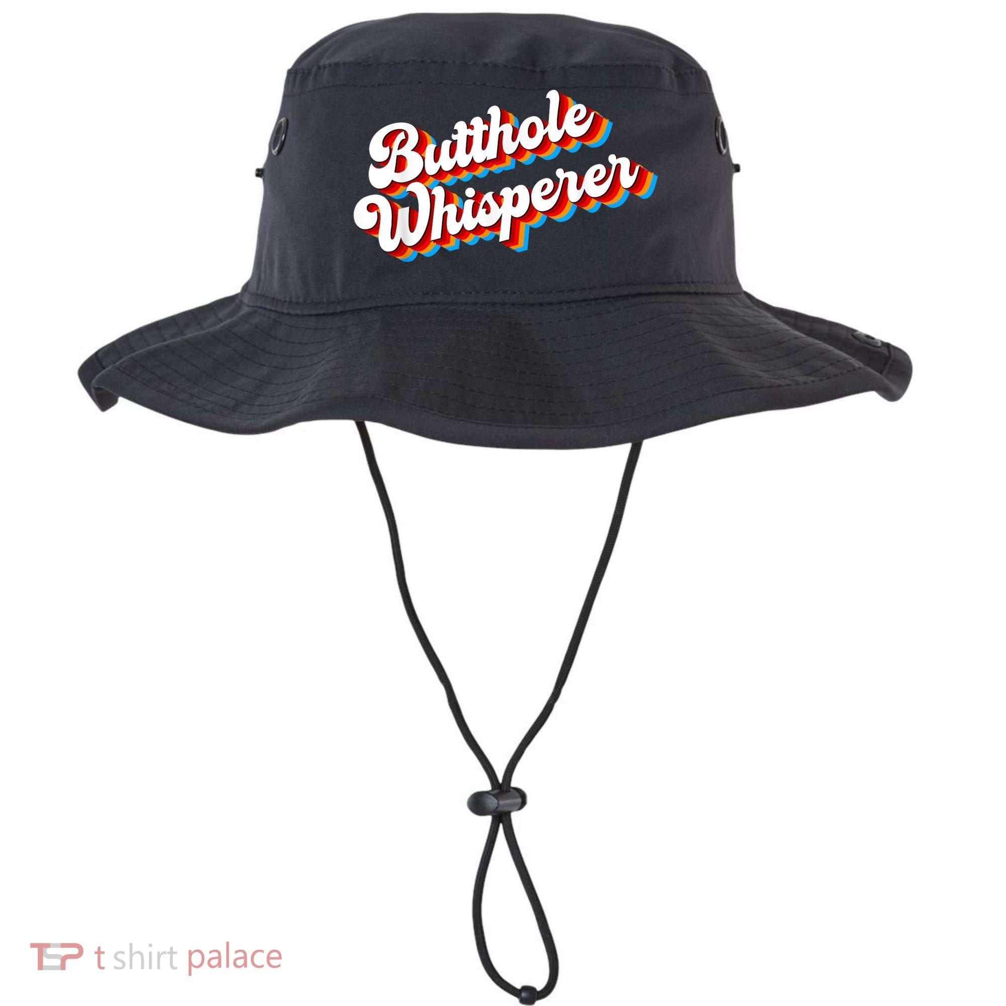 Butthole Whisperer Sarcastic Jokes Retro Funny Bucket Hat