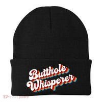 Butthole Whisperer Sarcastic Jokes Retro Funny Beanie thumb 0
