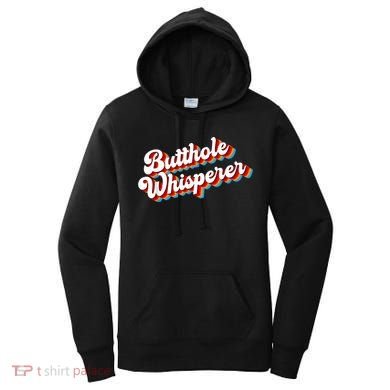 Butthole Whisperer Sarcastic Jokes Retro Funny Women's Hoodie