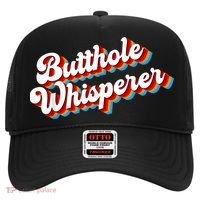 Butthole Whisperer Sarcastic Jokes Retro Funny Hat thumb 0