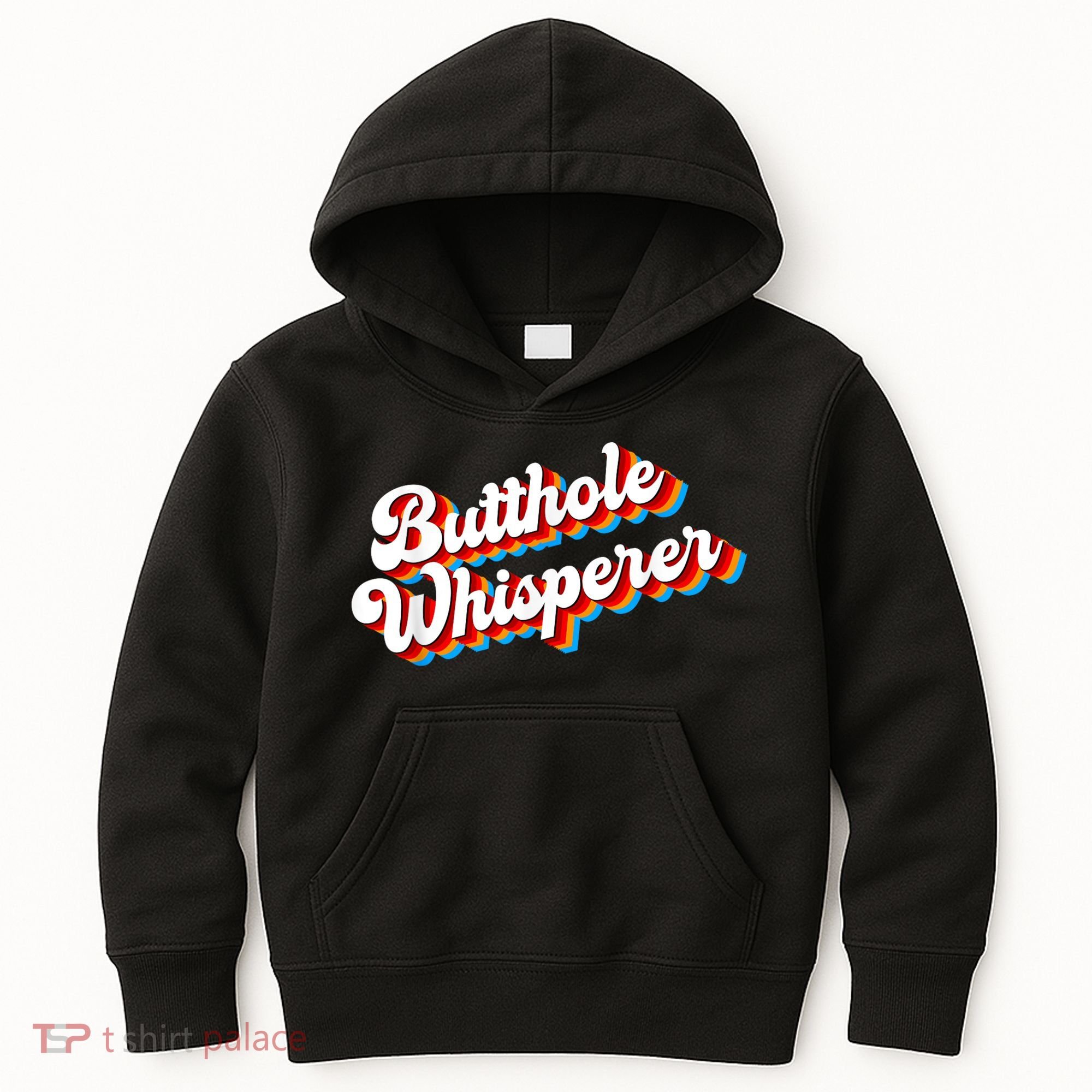 Butthole Whisperer Sarcastic Jokes Retro Funny Kids Hoodie