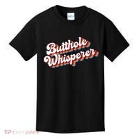 Butthole Whisperer Sarcastic Jokes Retro Funny Kids T-Shirt thumb 0