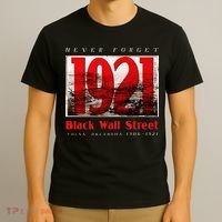 Black Wall Street 1921 Greenwood Tulsa Black History T-Shirt thumb 3